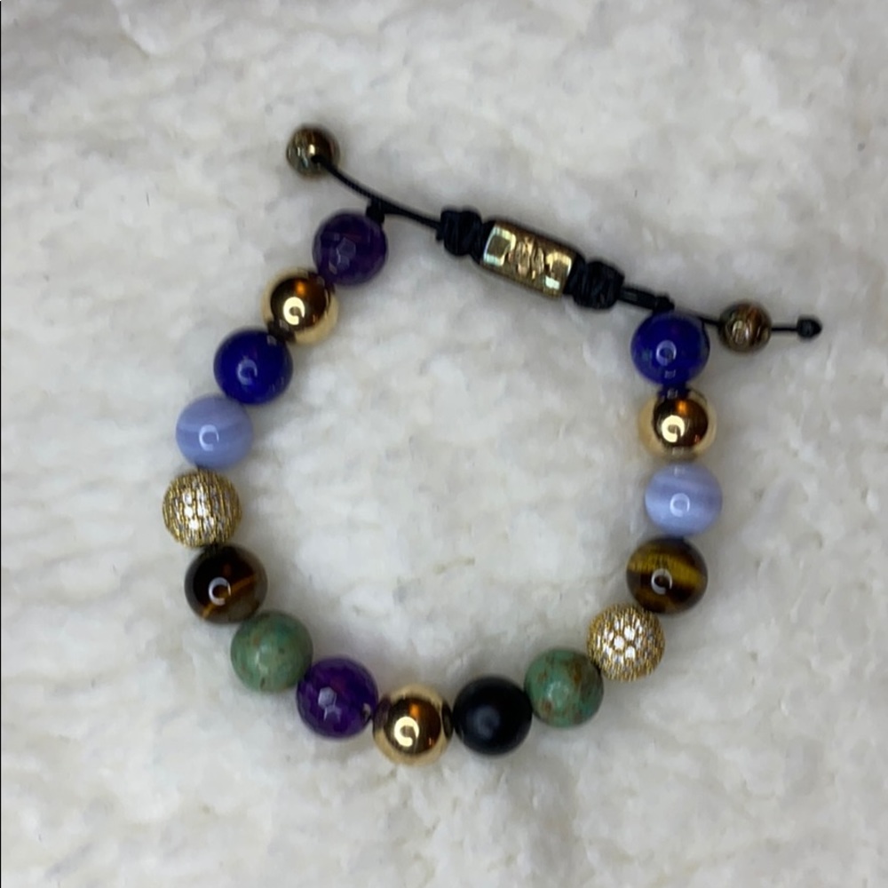 ✨ NIALAYA Original Woman bracelet blue green gold